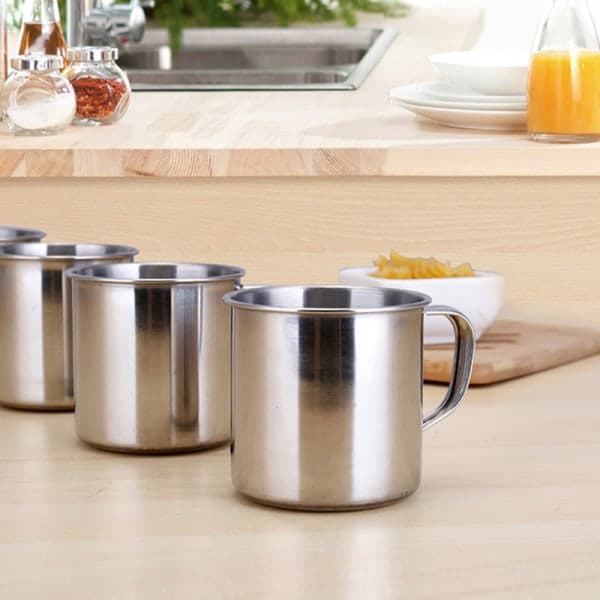 IC 5 stk Udendørs Camping Vandring Te Krus kop rustfrit stål kaffe