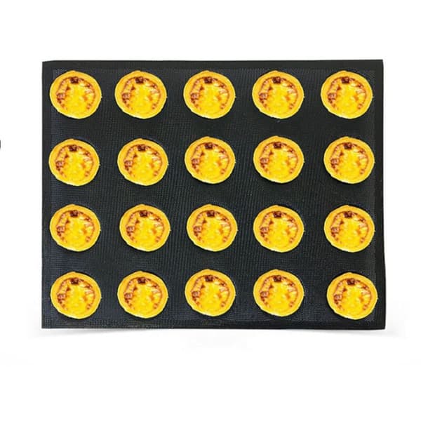 20 Hull Silikonform Kake T Mini Pizza Hamburger Brødform Verktøy Non-Stick Bakebrett