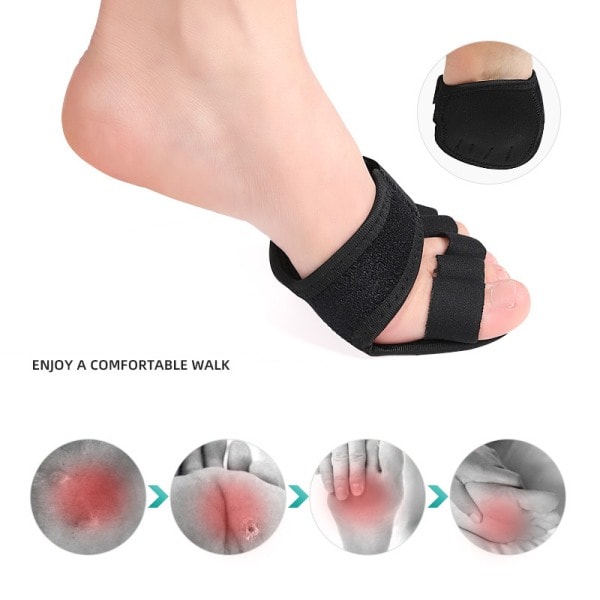 IC Metatarsala Framfots Smärtlindrande Halvsula för Hallux Valgus L