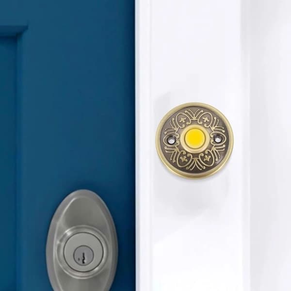 Doorbell Button with LED Lighting, Weatherproof for Home