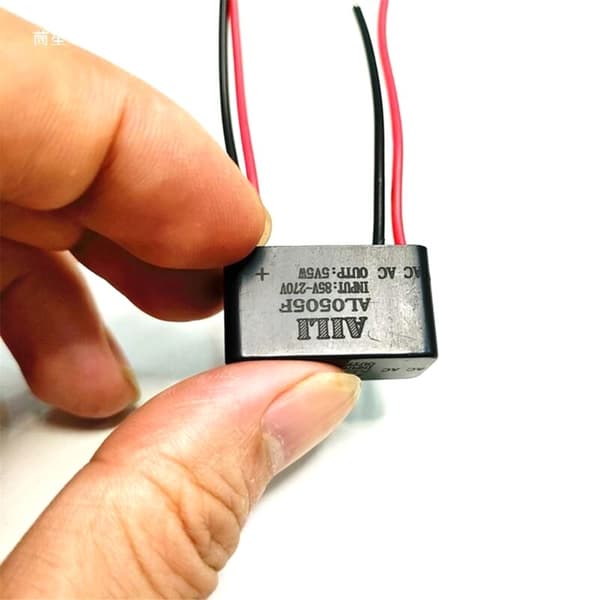 Mini Transformer AC 220V til DC 5V/1AW Vandtæt Epoxy Belagt til Lys Strømforsyning, Isolationskoblingsmodul