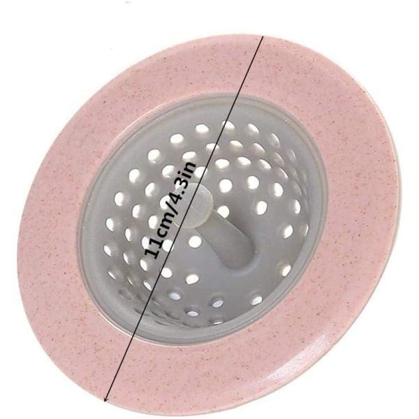IC Universal Pop Up Sink Plugs, Hårfanger, diskbänkssil diskbänkspropp diskbänkssil mod igensättning af silikone diskbänkssil cover