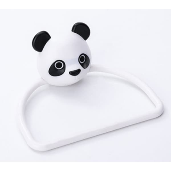 IC Creative Cartoon Køkkenvæg Gratis Stansning Sømløs Håndklæde Ring (Panda)