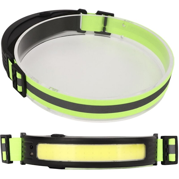 COB Induktionspannlampa, 1200mAh Floodlight, Röd och Vit för Utomhuslöpning, Cykling, USB Uppladdningsbar, DUBUNS