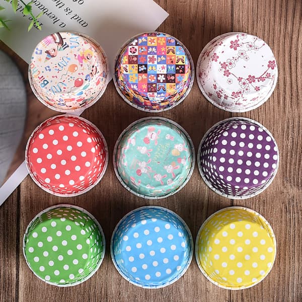IC Muffin Cupcake Papirkopper Cupcake Liners Box Cup Brickhållare Pa
