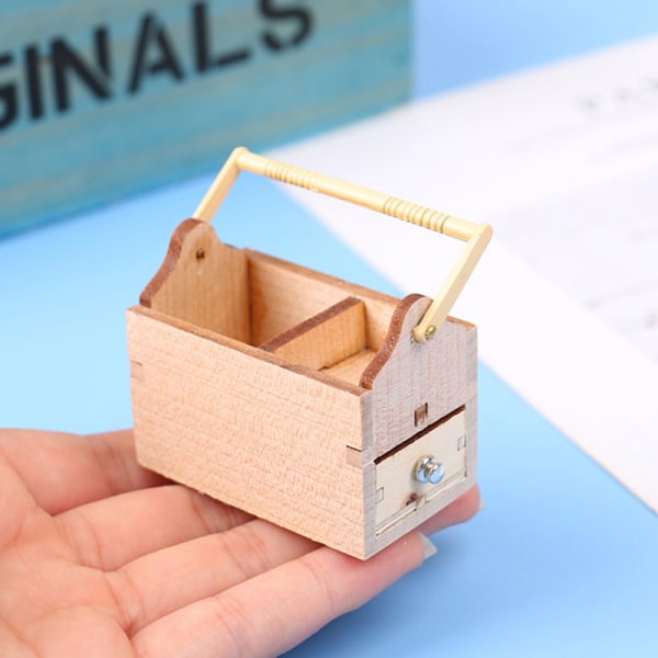 IC 1/12 Dockhus Mini Reparationsverktyg Väska Simuleringsverktyg