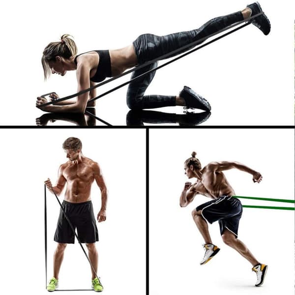 Elastisk treningsstrikk Pull Up motstandsstrikker Styrketreningsrope Yoga Stretching Auxiliary Pull Up Gul