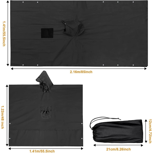 IC Regnponcho Herrar Damer Vattentät, 3 i 1 Poncho