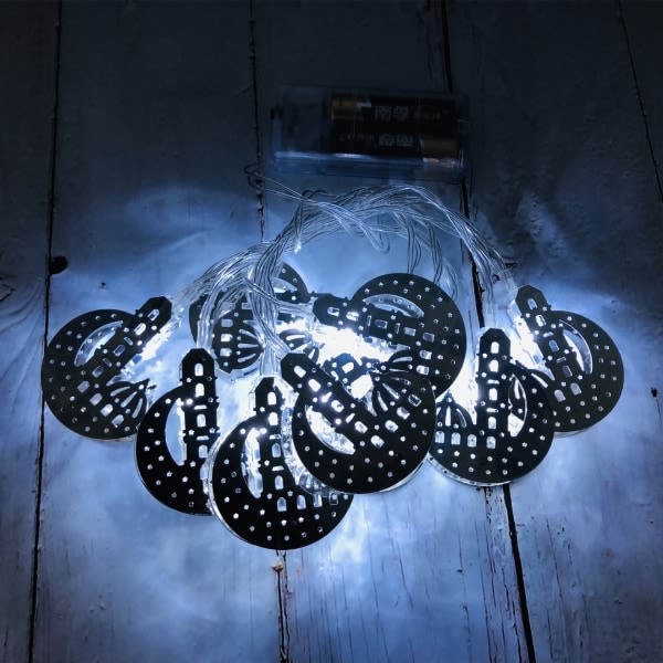 IC Ramadan-koristelasi Plastlykta LED-slingor Ramadan D hopea B