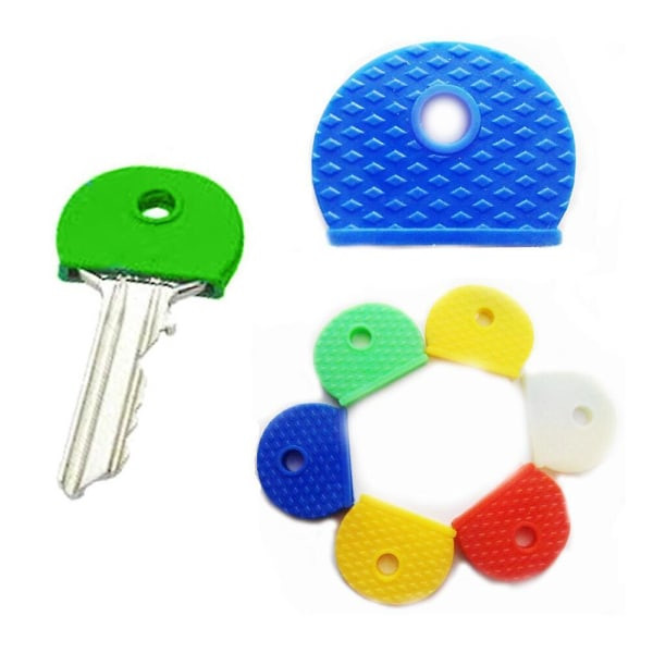50 st Nyckelskydd Plastnyckelkapslar Passar de flesta standardnycklar IC