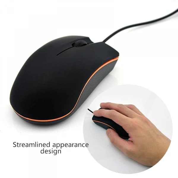 Wired Mouse, USB Wired Computer Mouse for Right or Left Hand