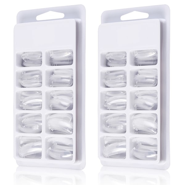 IC Nail Extension Form Tips Klar Poly