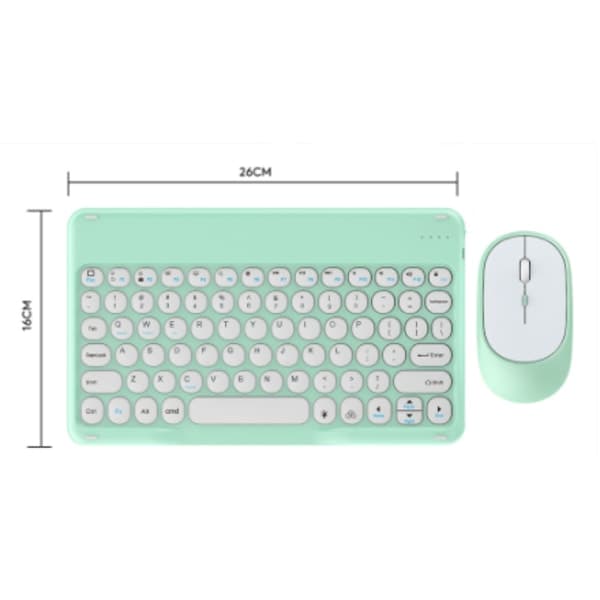 2,4 GHz trådløst tastatur og mus Bluetooth 5.0 sett