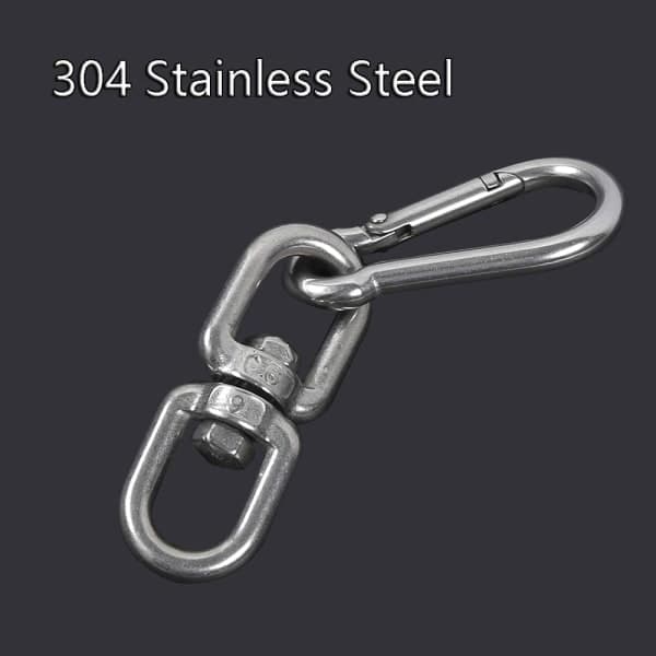 IC 6 stk M5 Karbinhaker Karbinhake Caribeaner Clip, Stor Aluminium D-Ring Form Carabeaner
