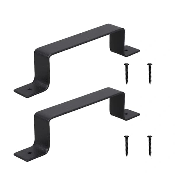 2 pcs Barn Door Right Angle Handle Drawer Cabinet Antique Wardrobe 2x 2x