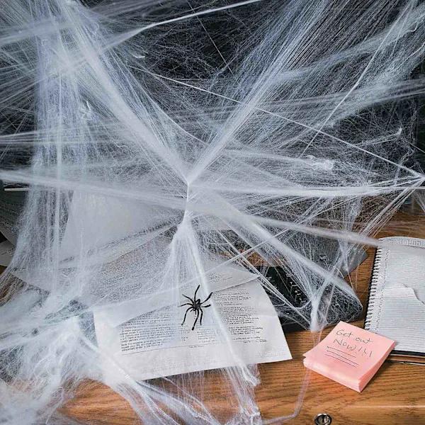 Stretchy Cobweb: Transform Your Home into a White Haunted House