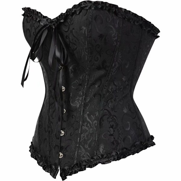 Kukkakuviollinen korsetti naisille, rintaliivitön, olkaimettomat alusvaatteet 4XL