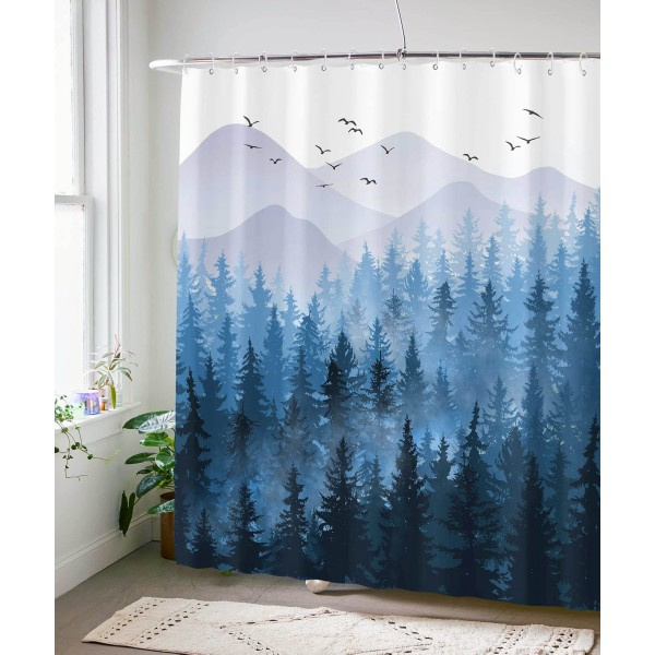IC Blue Misty Forest Duschsoffa Set Ombre Marinblå Wh