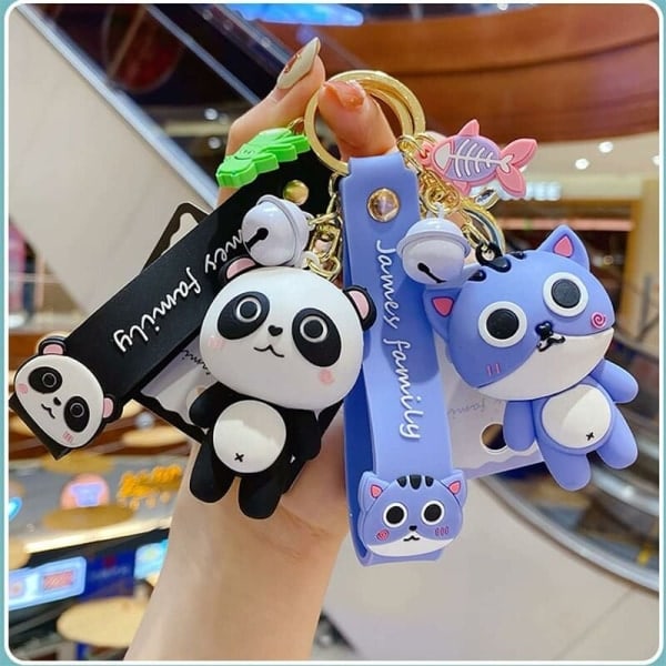 Miehet Naiset Pojat Tytöt Silikoninen Sööt PVC Piirretty Eläimen Avaimenperä (Dinosaurus)