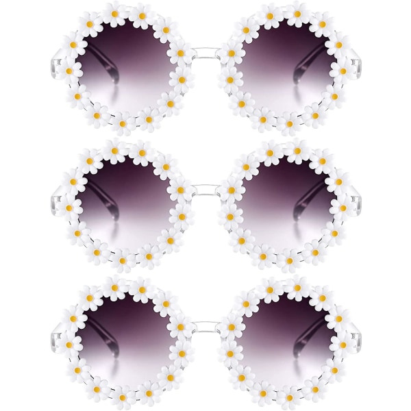 IC 3 stk Daisy Flower Solbriller Dame