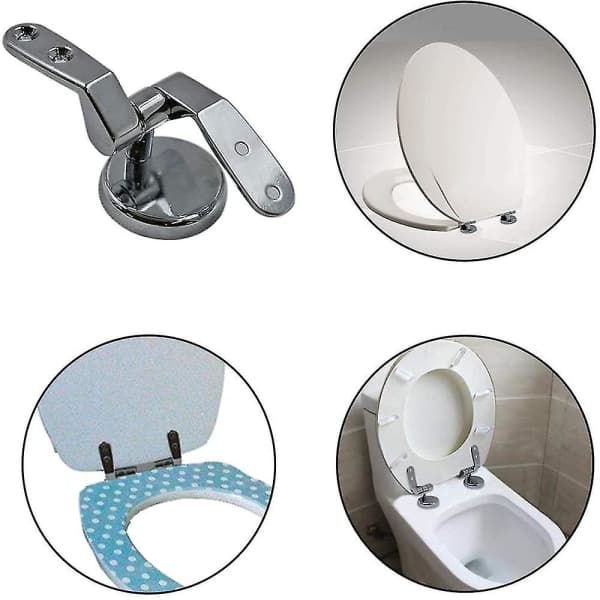 WC-istuimen saranat ruuveilla, sinkkiseos