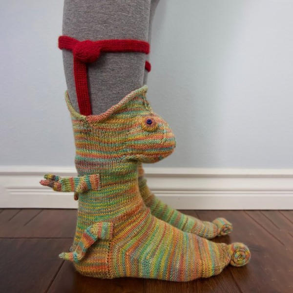 IC Strikket Nyhed Dyremønster Strømper Funky Mid Calf Strømper (2 stk)