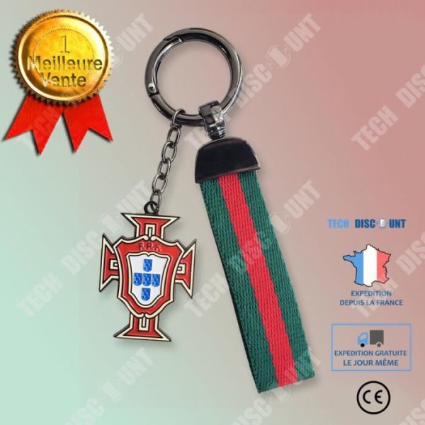 TD® Nyckelring Portugal Europacupfans Oming Ronaldo portugisisk landslag Nyckelhänge Litet og bärbart IC