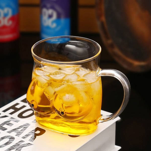 Kreativ Kroppsformad Glaskopp Glasögon Vinkopp Sexig Damform Transparent One Size