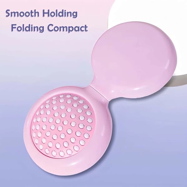 Comb with mirror, compact mirror with mini comb set, foldable comb for women.