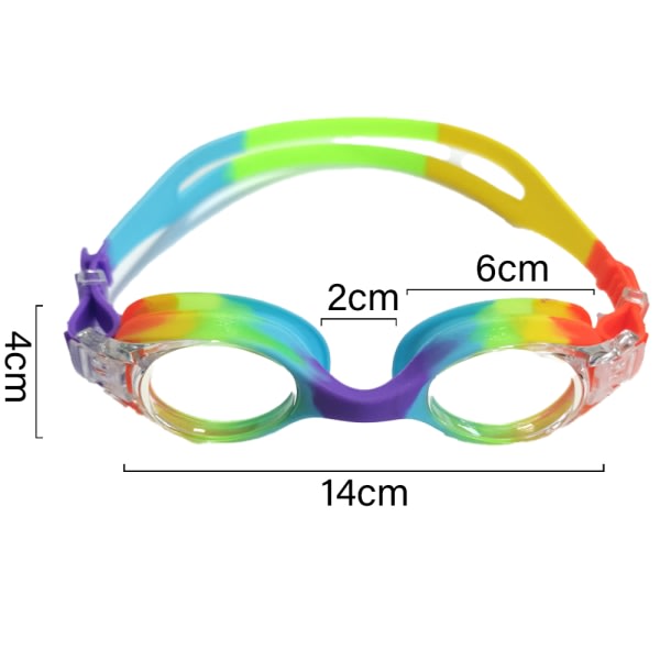 IC Barnglasögon för simning, anti-dimma 100 % UV-skydd, för barn i åldern 3-14-form8
