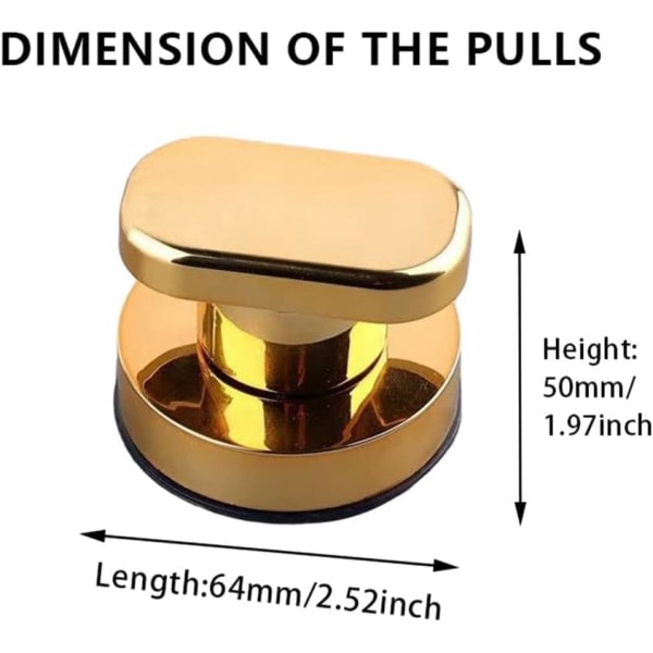 IC Itsekiintopinnat Keittiökaapin Vetimet Vetokaapit Jääkaapin Ovi Vapaa Kädet Liukuovi 2kpl/setti CD-457-255 (Pieni, Kulta)