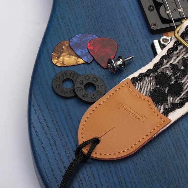 1 Set Bass Guitar Strap Lace Guitar Strap Replacement Strap for Electric Guitar