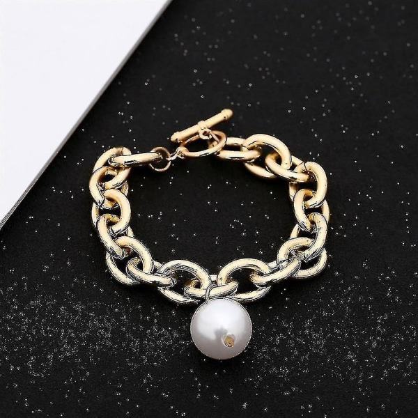 IC Temperament Pearl mångsidigt armband Personlighet kall stil handgjorda pärlor