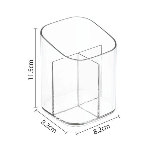 IC Acryl Sminkborste Kosmetisk Förvaringslåda Transparent