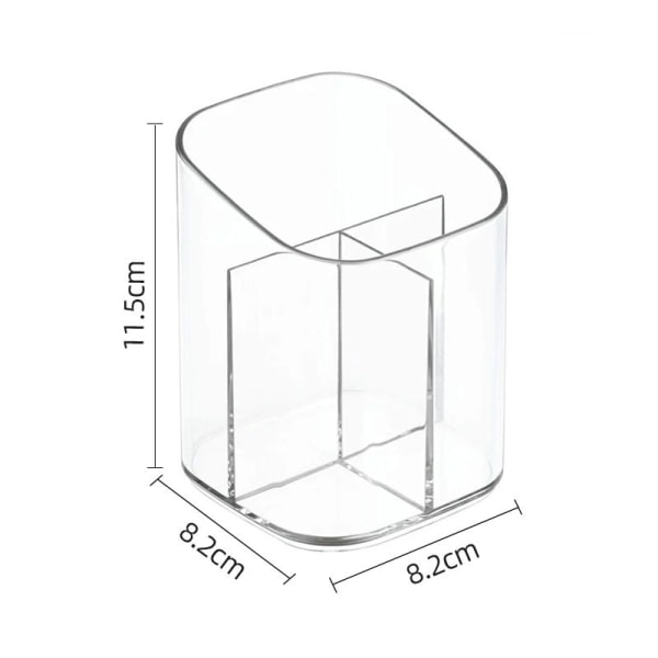 IC AcryliMakeup Pensel Kosmetisk Opbevaringsboks Transparent