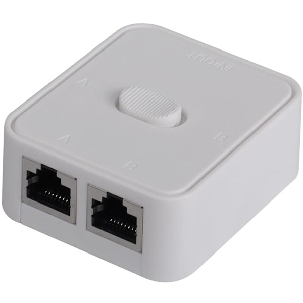2-portars nätverksswitch, RJ45, 2-portars nätverksswitchväljare, 100 m 2 i 1 eller 1 ingång 2 utgångar