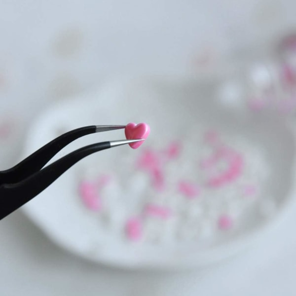 Dekorationspincett, 1 bit antistatisk armbåge pincett i rostfritt stål Form Sugarcraft Tool