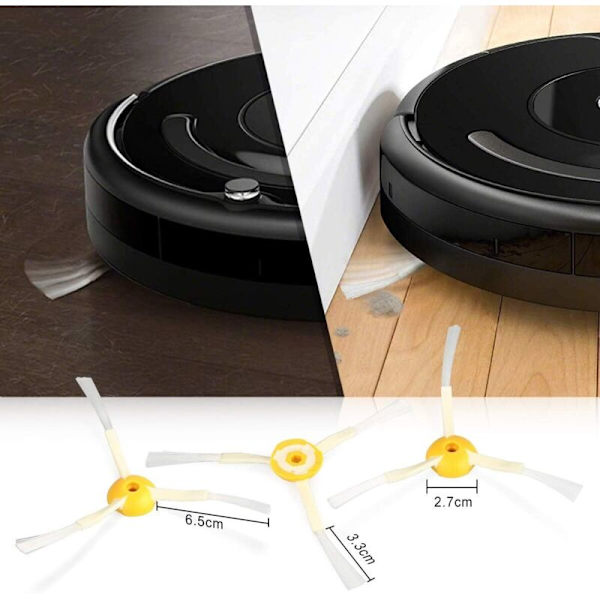Udskiftningstilbehør til Irobot Roomba 600 - et sæt med 8