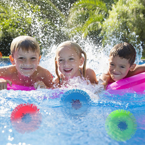 Vesi-frisbee, vesi-frisbee splash, vaahto- ja silikonivesiheitto, splash-levy, splash-lentokone, heitä vesilelu, vesilelu, uima-allas lapsille A-4 pcs