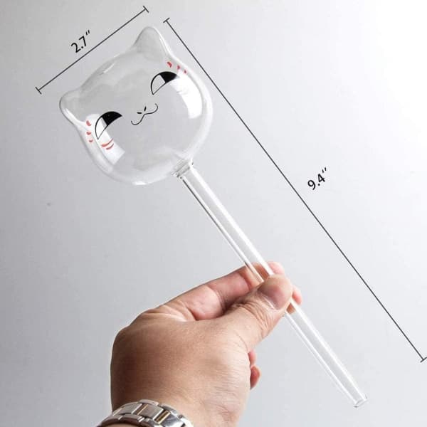 Set med 3 kattformede vanningskuler for hager, potteplanter