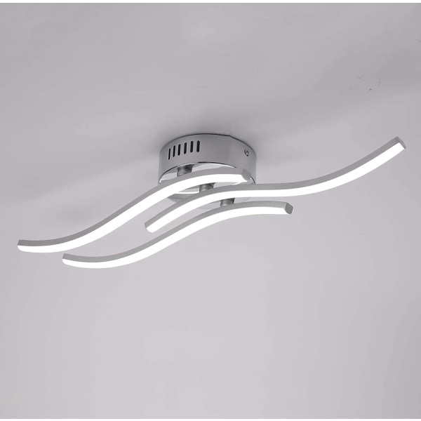 IC LED-taklampe, bølgeformet taklampe, 4000K Nøytral