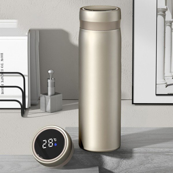 IC Termosmugg i rostfritt stål, guld, 500 ml