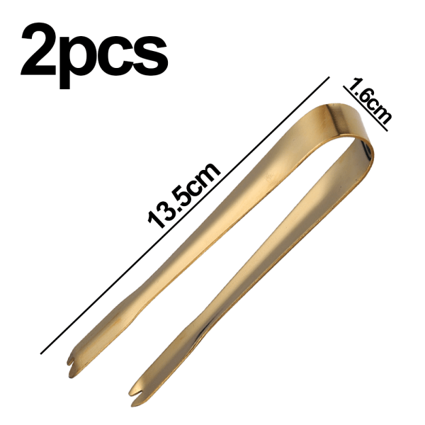 Is-tongs, 2 stk små tenger, for isbiter, sukkerbiter, kaffebar, matservering