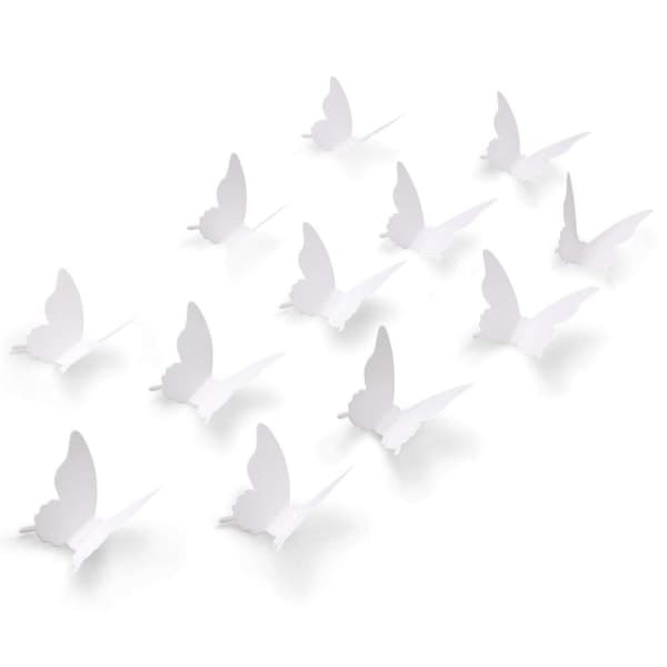 IC 100 8CM3D Butterfly Wall Decals, Stickers, Decorative Tape and Adhesive Dots