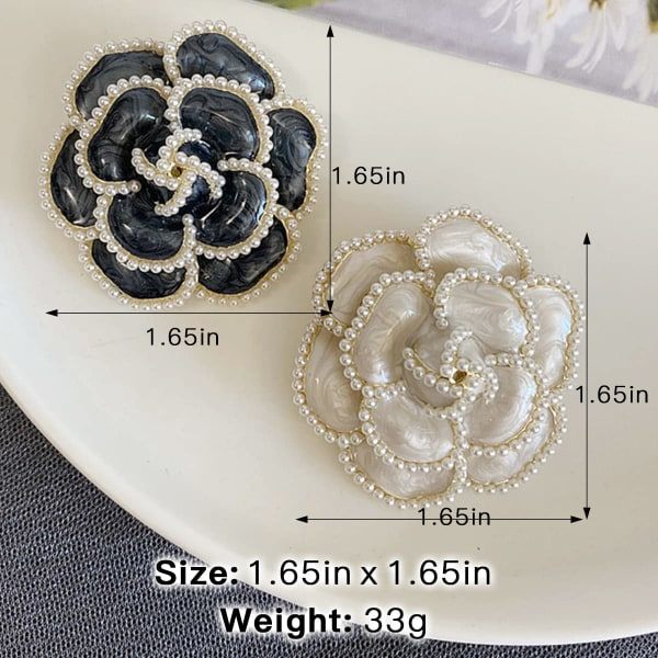 IC CNE 2 st Blombroschnål Kronblad Elegant Utsökt