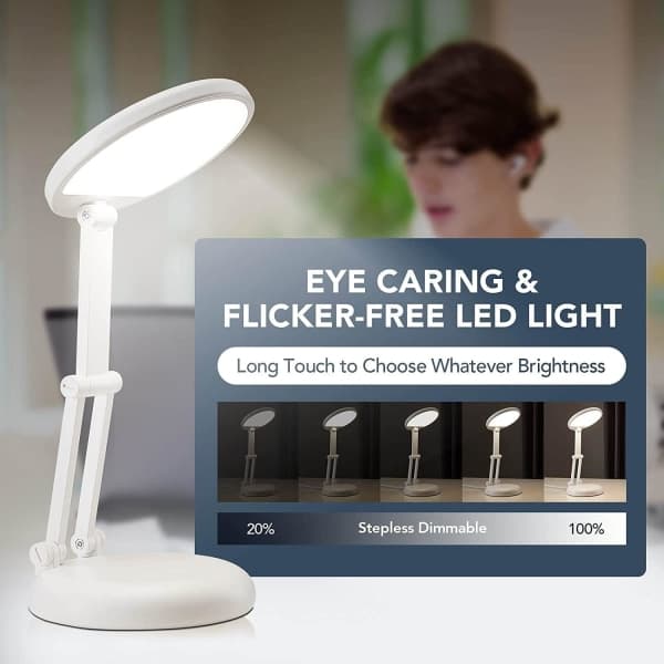 IC Bordlampe, Batteridrevet Skrivebordslampe, Berøringslampe Sengelampe