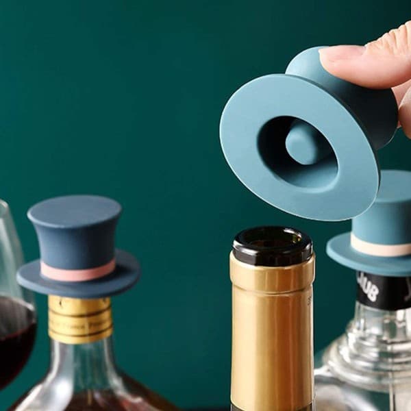 IC 3-pak vinflaskepropp Silikon Vakuumforsegler vinflaske