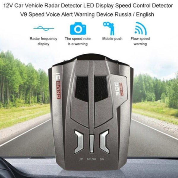 IC V9 Bilradardetektor Engelsk Russisk Bilfordon V9 Speed Voi