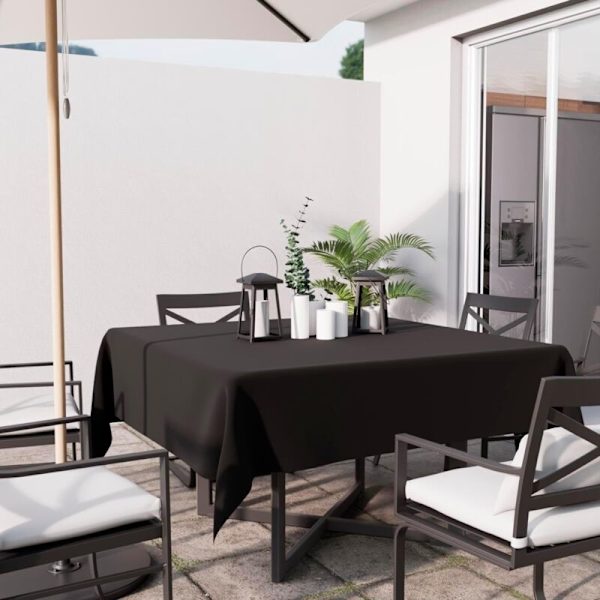 Fläckresistent duk, polyester, svart, 180x180 cm