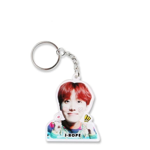 J-hope Zheng Hussein BTS Kuglepen-Nøglering i Akryl til Drenge IC